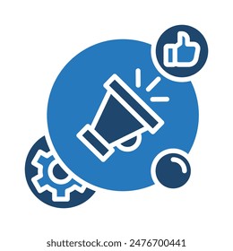 Ilustración vectorial de línea de iconos de Media Fusion