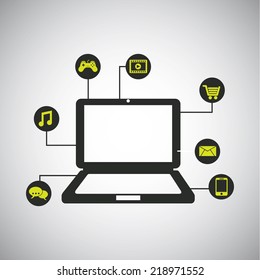 media graphic design , vector illustration