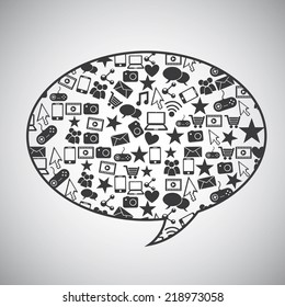 media graphic design , vector illustration