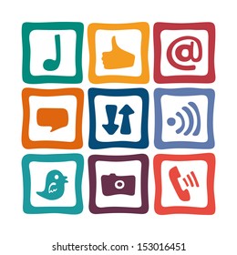 media icon in blocks