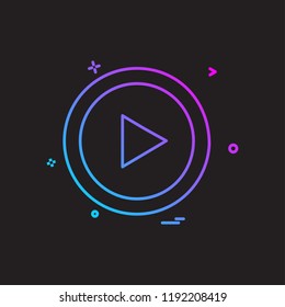 Media icon design vector