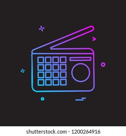 Media icon design vector