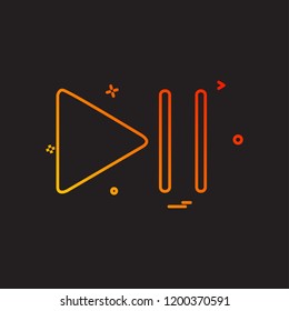 Media icon design vector