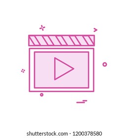 Media icon design vector