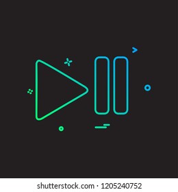 Media icon design vector