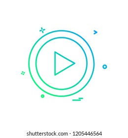 Media icon design vector
