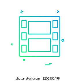 Media icon design vector