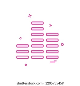 Media icon design vector