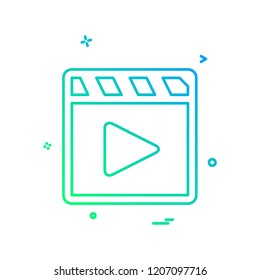 Media icon design vector