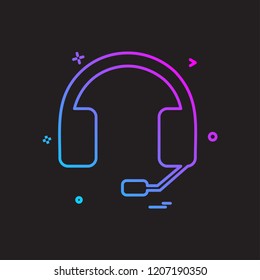 Media icon design vector