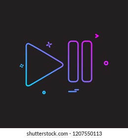 Media icon design vector