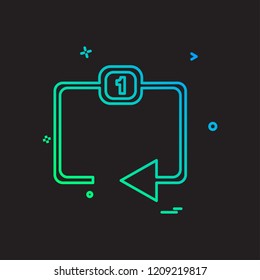 Media icon design vector