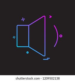 Media icon design vector