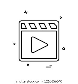 Media icon design vector