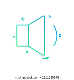 Media icon design vector