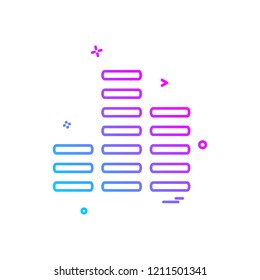 Media icon design vector