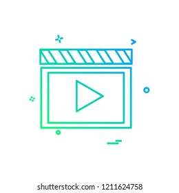 Media icon design vector