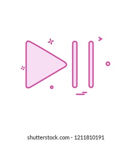 Media icon design vector