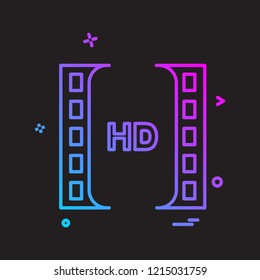 Media icon design vector