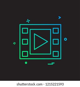 Media icon design vector