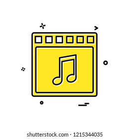 Media icon design vector