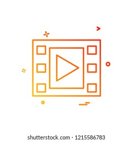 Media icon design vector