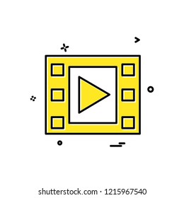Media icon design vector
