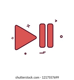 Media icon design vector