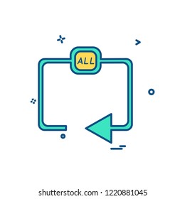 Media icon design vector
