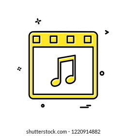 Media icon design vector
