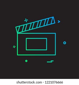 Media icon design vector