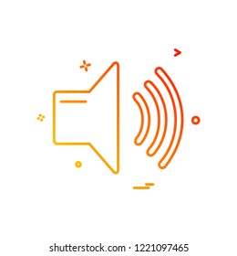 Media icon design vector