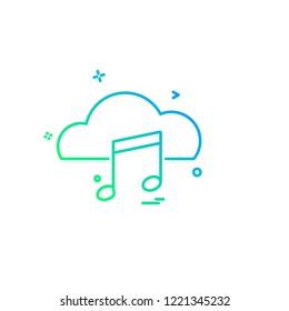 Media icon design vector 