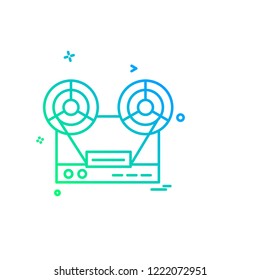 Media icon design vector 
