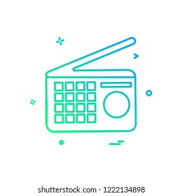 Media icon design vector