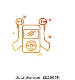 Media icon design vector 