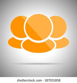 Media Icon Flat design. Vector illustration