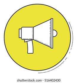 Media icon inside green button design