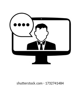 media icon on white background