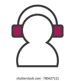 media icon outline 