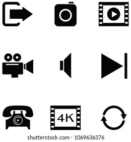 media icon set