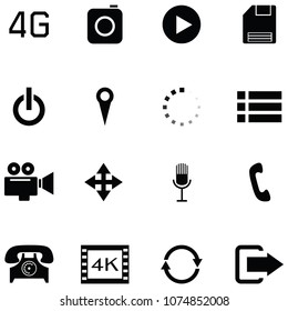 media icon set