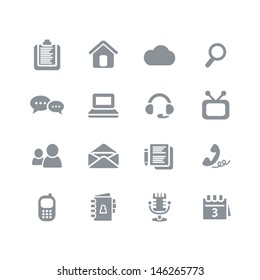 Media icon set