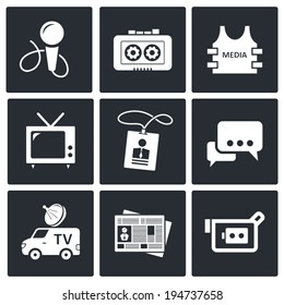 Media icon set