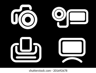 Media icon set