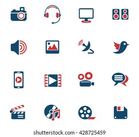 media icon set