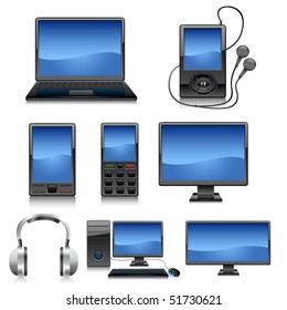 Media icon set