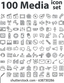media icon set