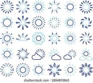 Media Icon Sun Flat Style for any purposes website mobile app presentation