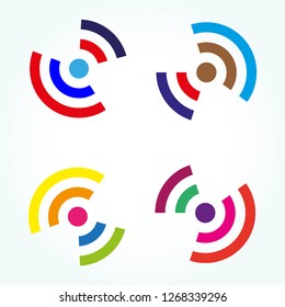 Media icon templates , vector logo technology for business corporate , element , illustration